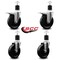 Service Caster 5'' Phenolic Swivel 1-7/8'' Expand Stem Caster Set 2 Total Lock Brakes, 4PK SCC-EXTTL20S514-PHS-2-S-2-178 - alternate 2
